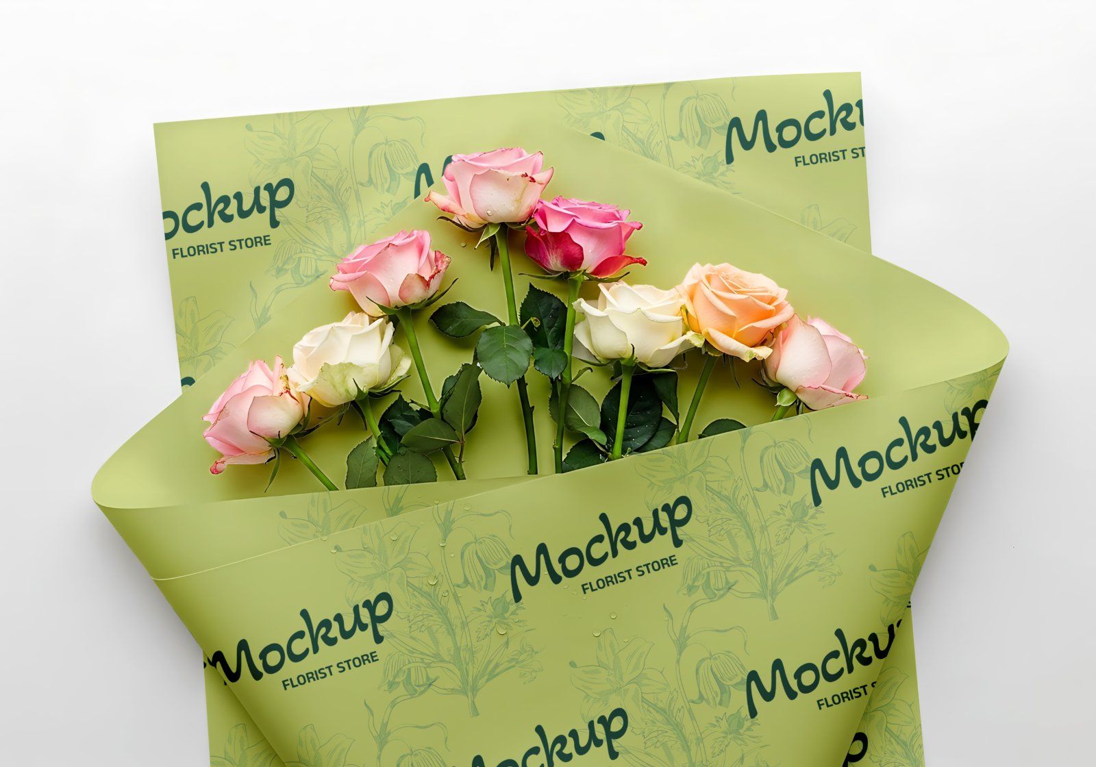 Premium Decorative Flower Shop Branding Mockup Bundle – 15 Aesthetic PSD Scenes for Florist Identity