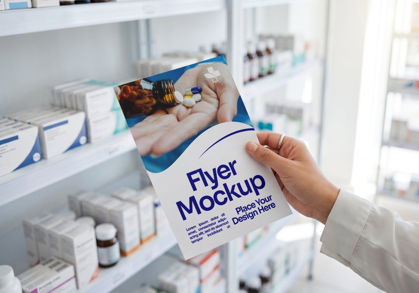 Premium Pharmacy Store Branding Mockup Bundle – 15 Professional Medical & Healthcare PSD Scenes