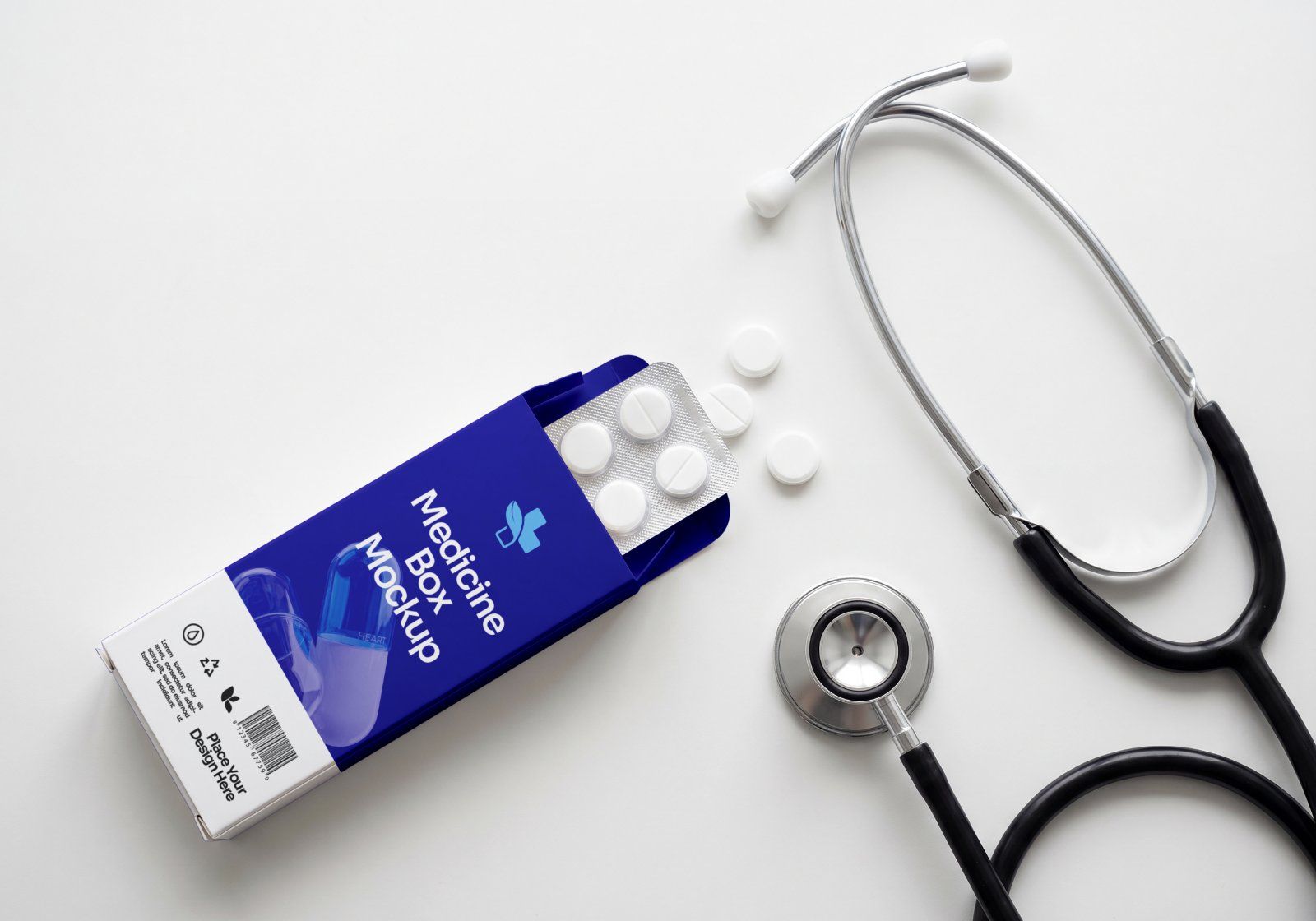 Premium Pharmacy Store Branding Mockup Bundle – 15 Professional Medical & Healthcare PSD Scenes