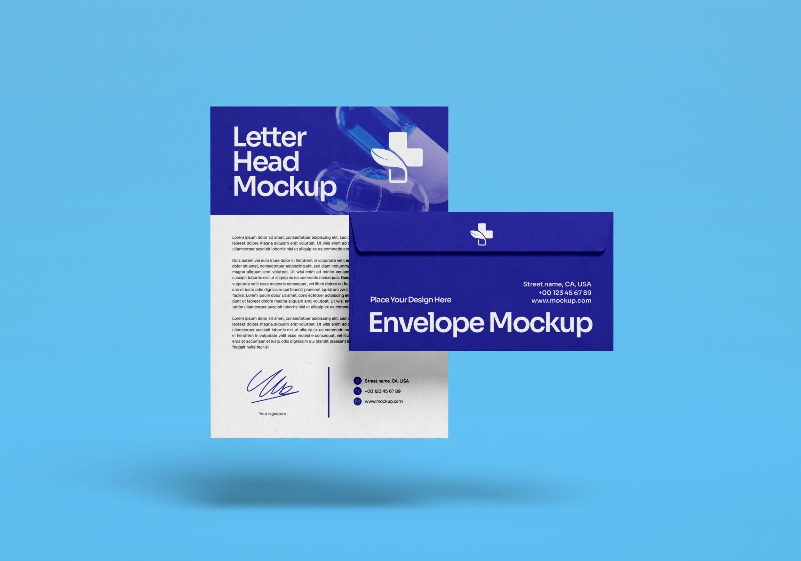Premium Pharmacy Store Branding Mockup Bundle – 15 Professional Medical & Healthcare PSD Scenes