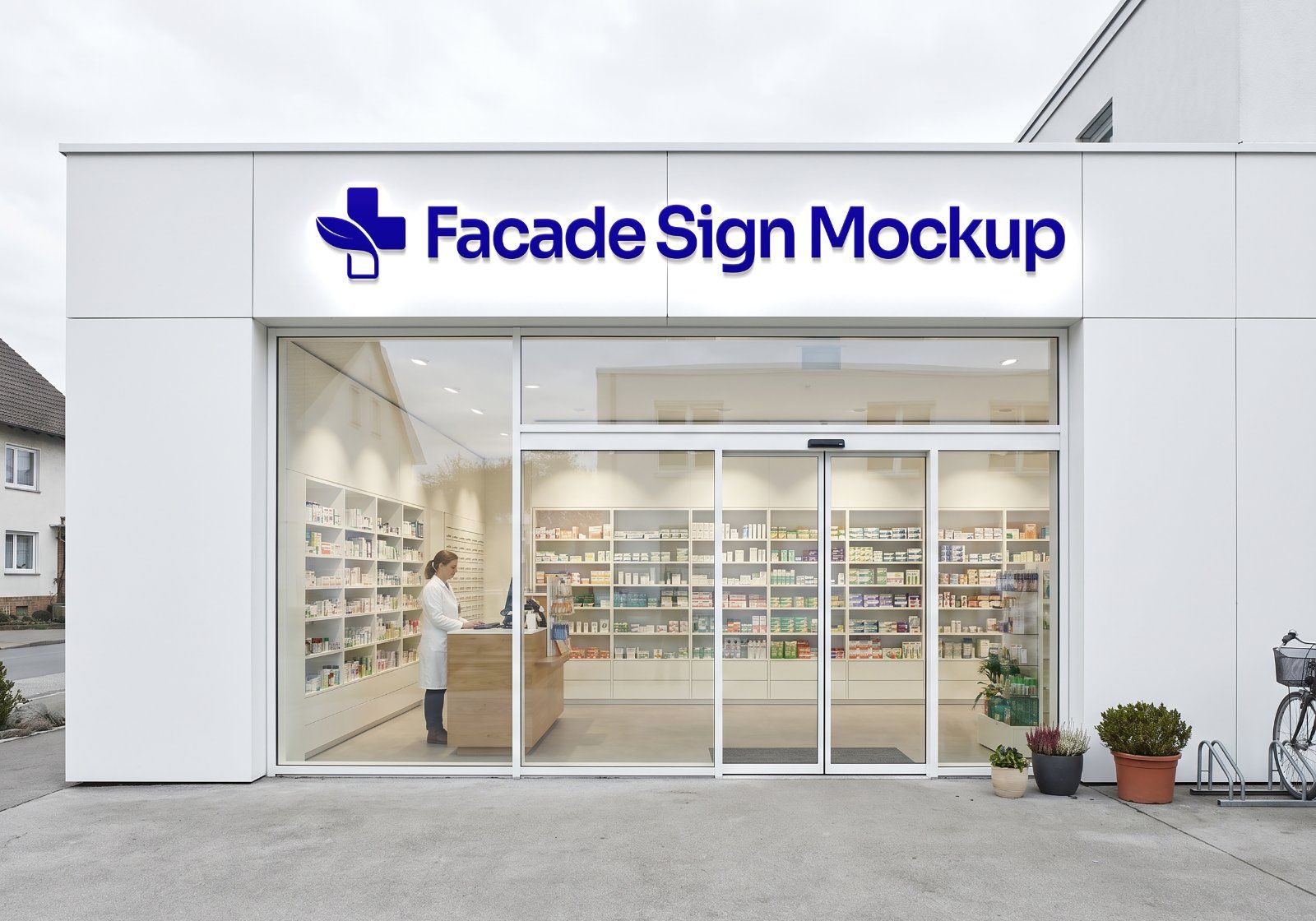 Premium Pharmacy Store Branding Mockup Bundle – 15 Professional Medical & Healthcare PSD Scenes