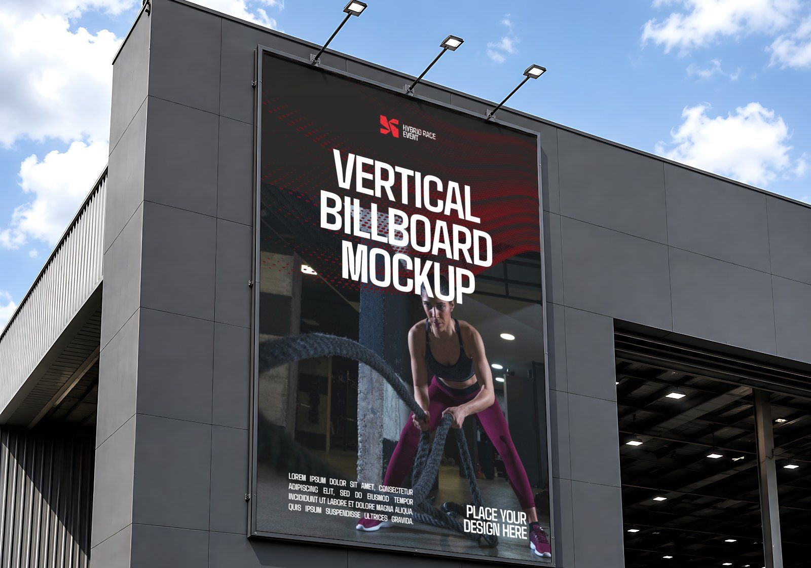 Premium Hybrid Race Event Mockup Bundle – 15 Tactical Sports PSD Scenes for Fitness Racing, Hyrox &