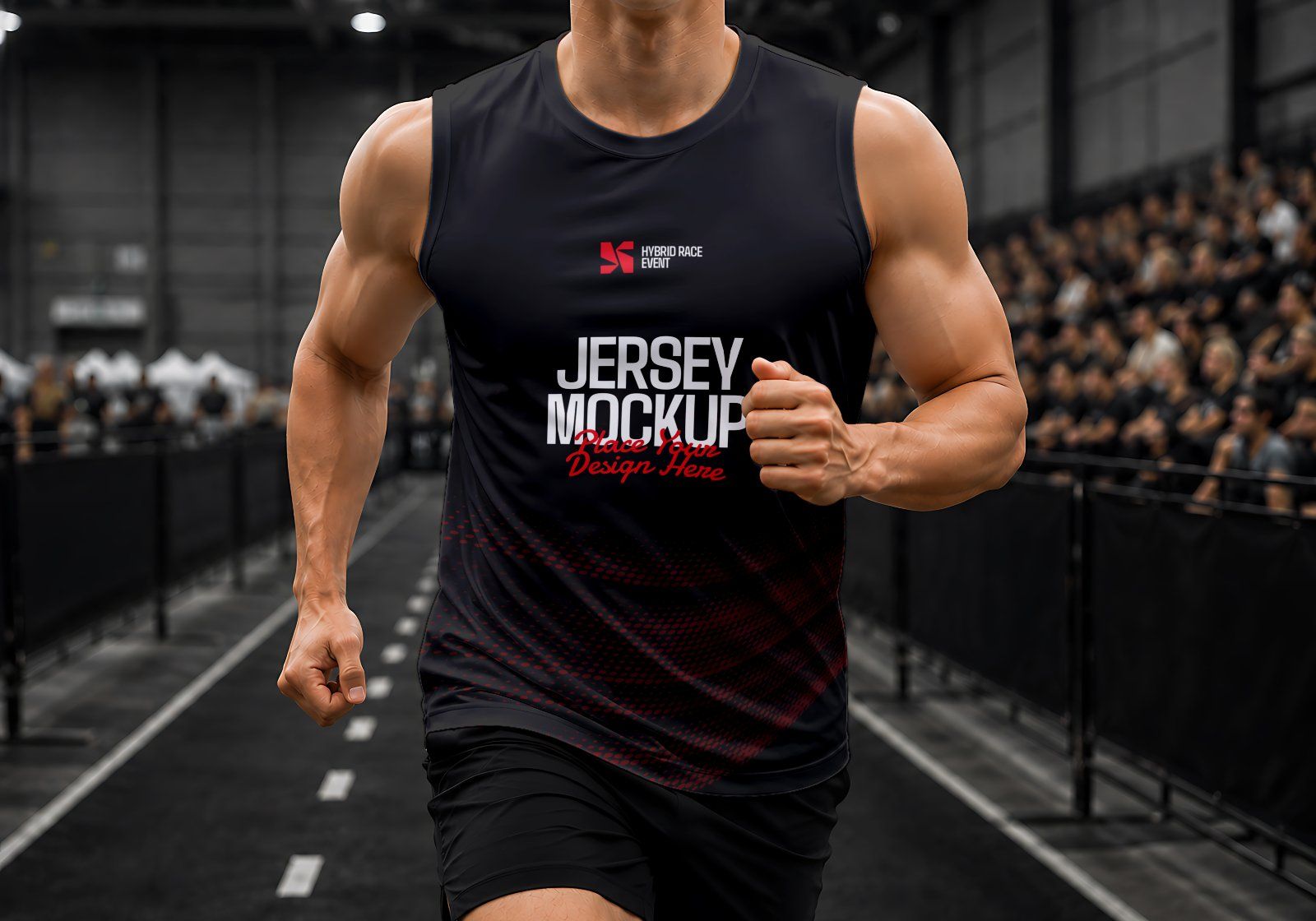 Premium Hybrid Race Event Mockup Bundle – 15 Tactical Sports PSD Scenes for Fitness Racing, Hyrox &