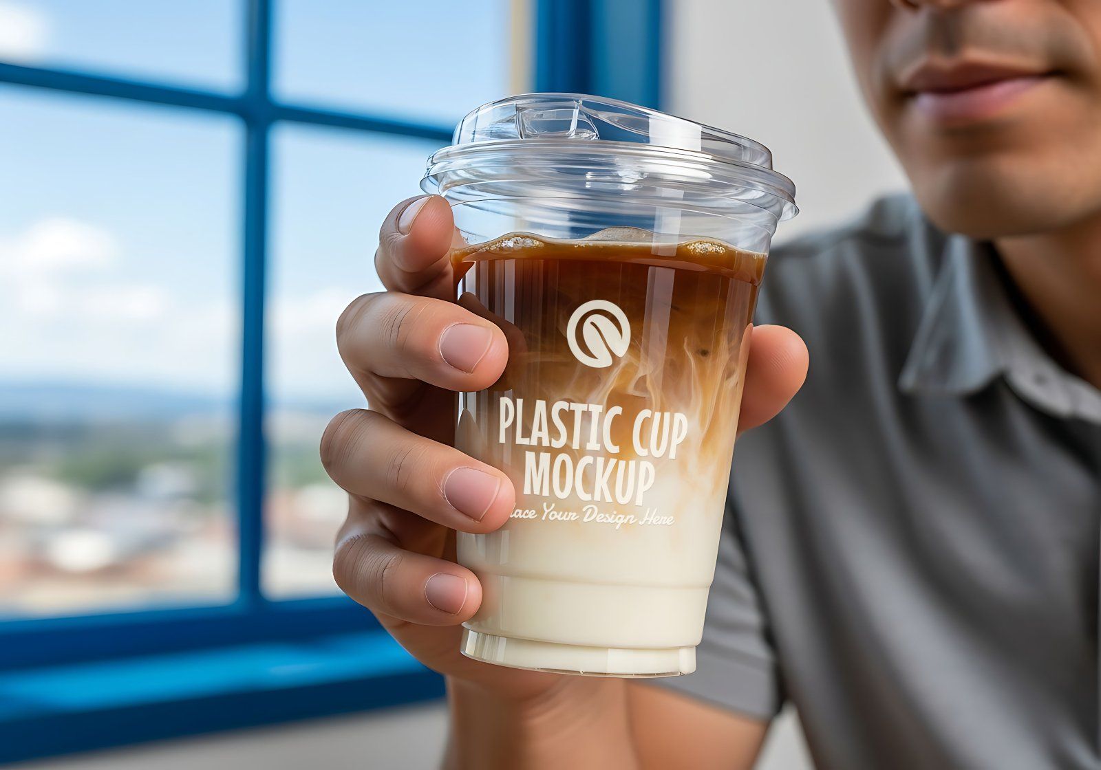 Premium Branding Cozy Black Coffee Shop Mockup