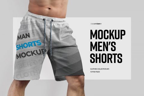 10 Mockups Athletic Shorts Man