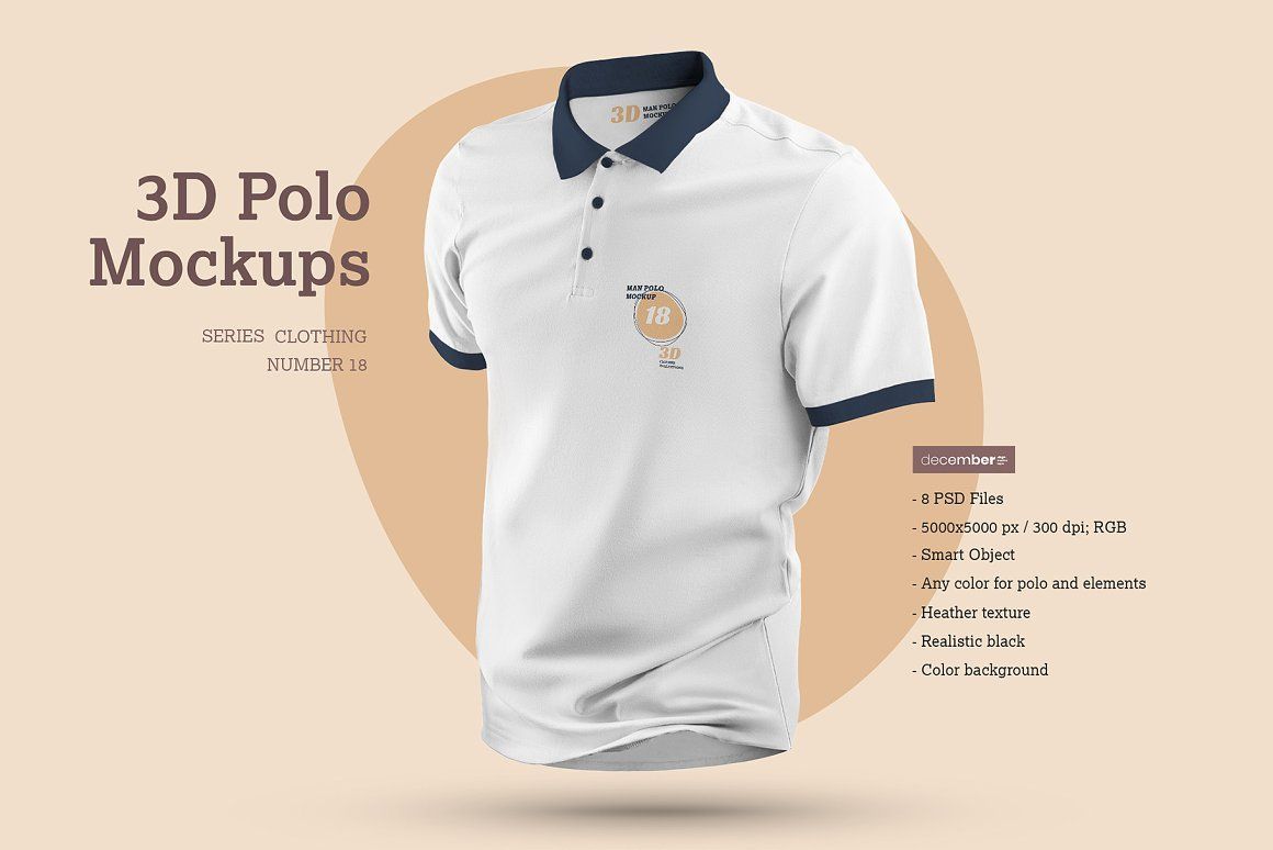 8 Mockups 3D Polo — image 1