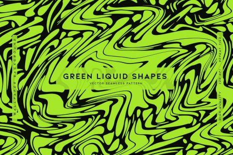 Green Liquid Shapes
