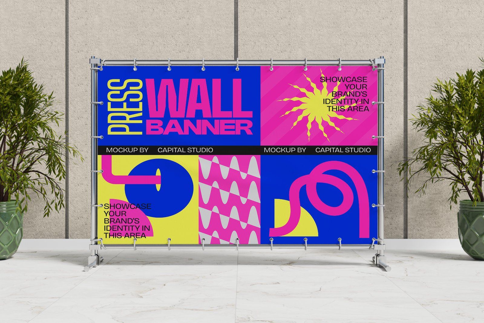 Press Wall Banner Mockup