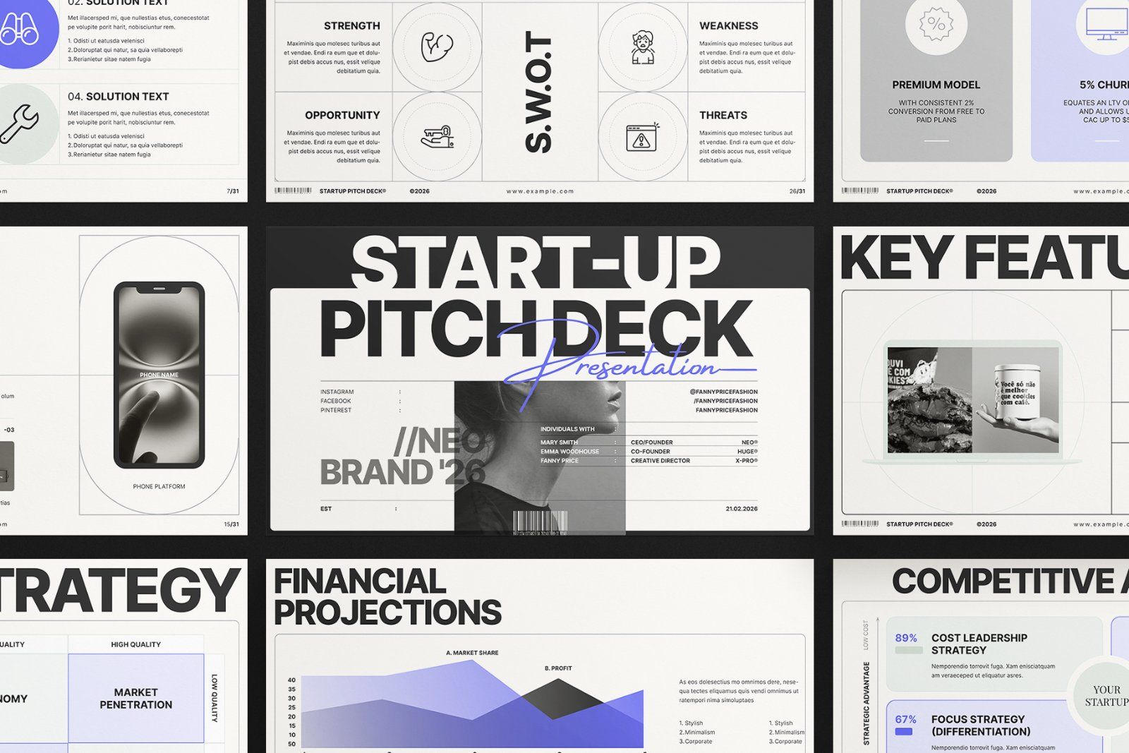 Startup Pitch Deck Presentation Template