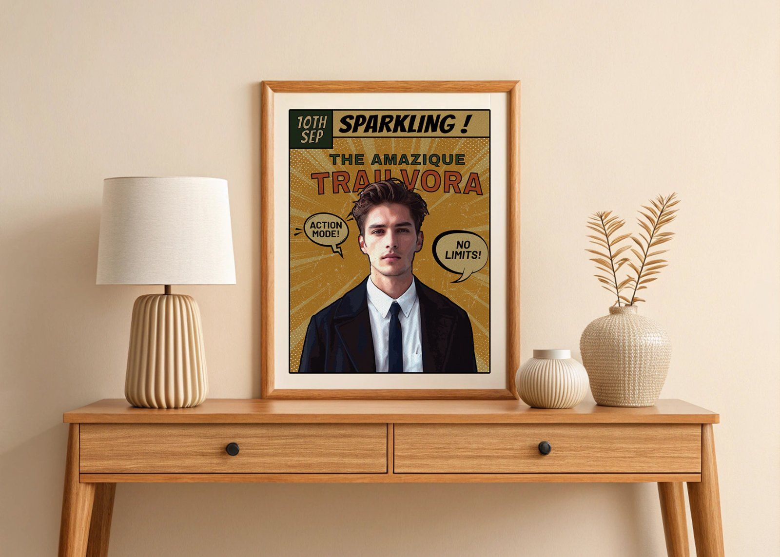 Comic Portrait Photo Effect Template