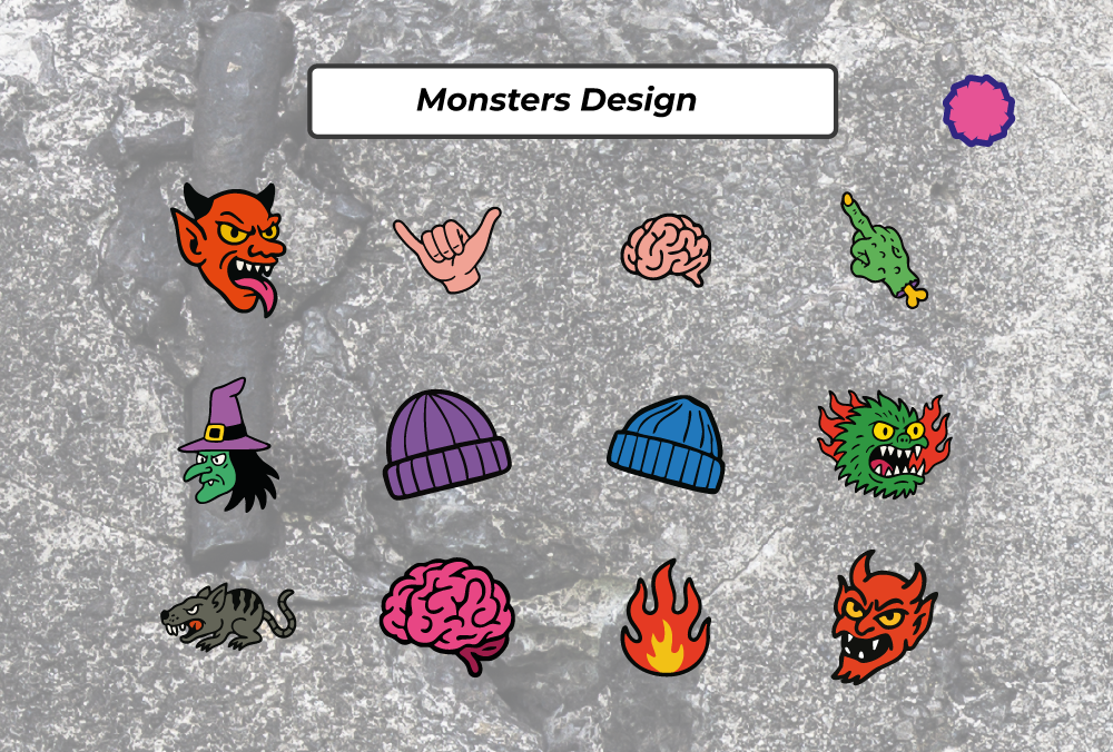 Fun Monsters Design - Vector Files - PNG - SVG — image 2