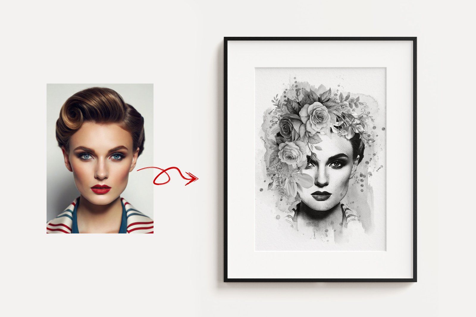 Flower Decoration Photo Template