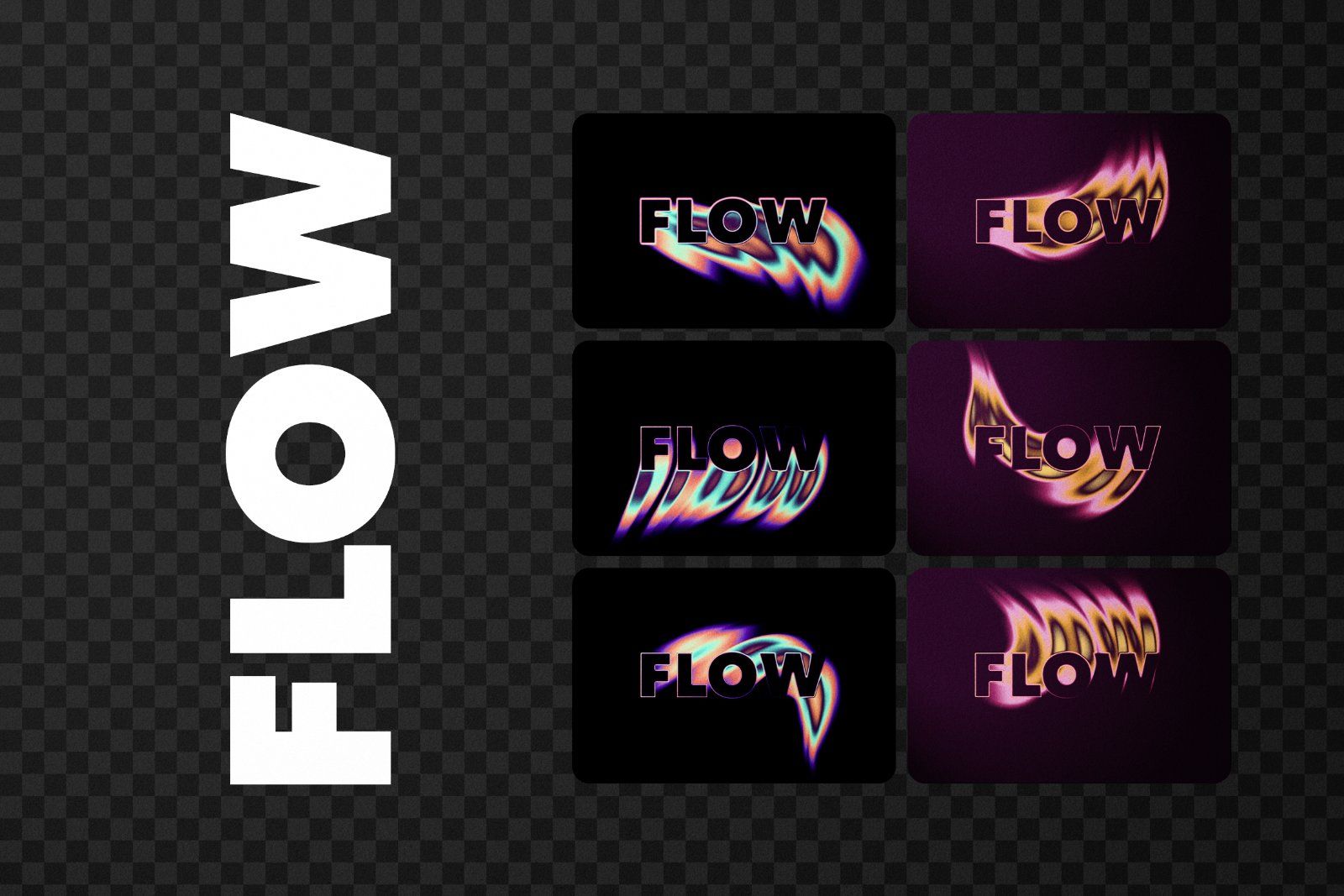 Psychedelic Glow Text Effect