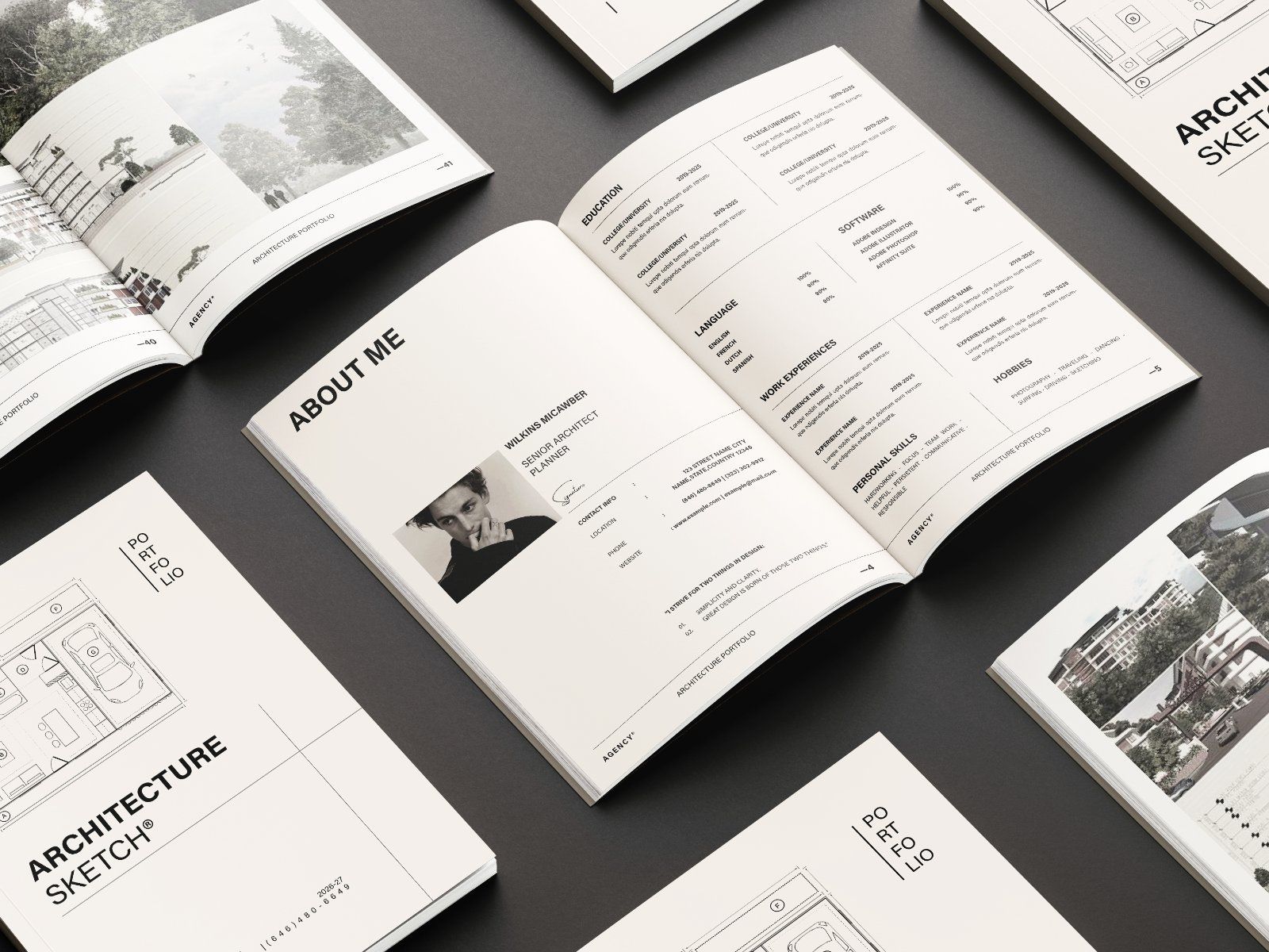 Architecture Sketch Design Portfolio Template