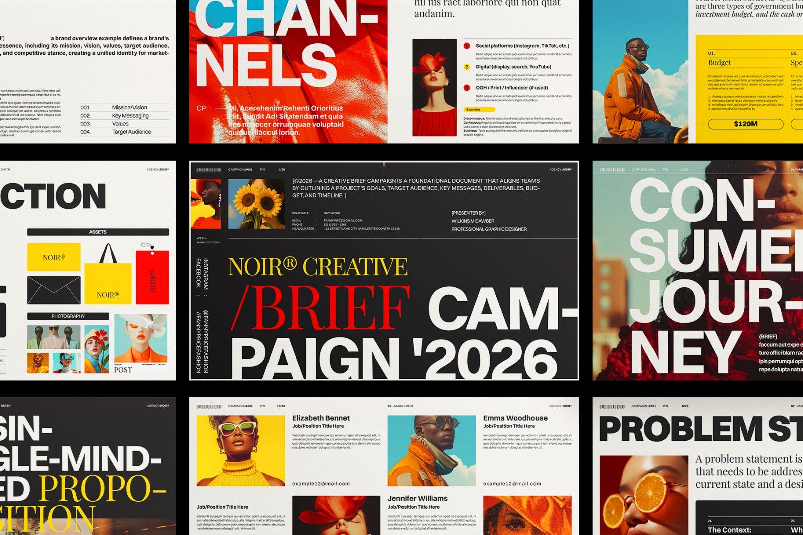 Creative Brief Campaign Presentation Template