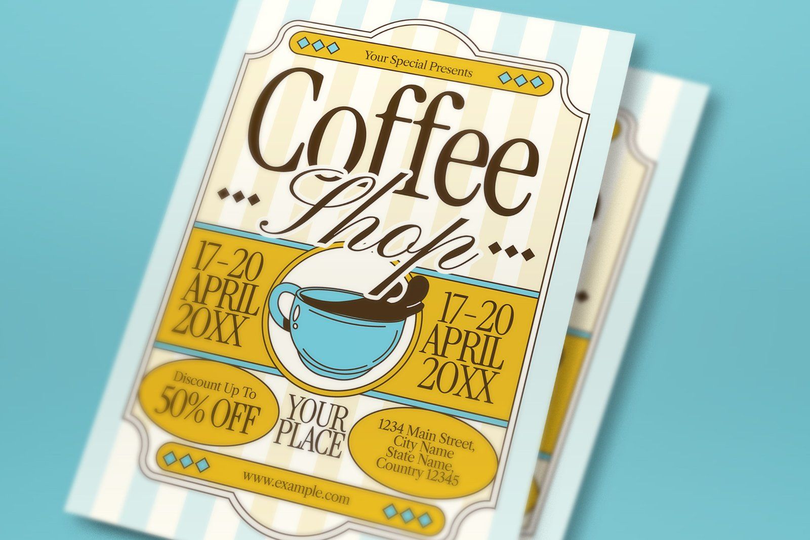 Coffee Shop Promotion Flyer Set