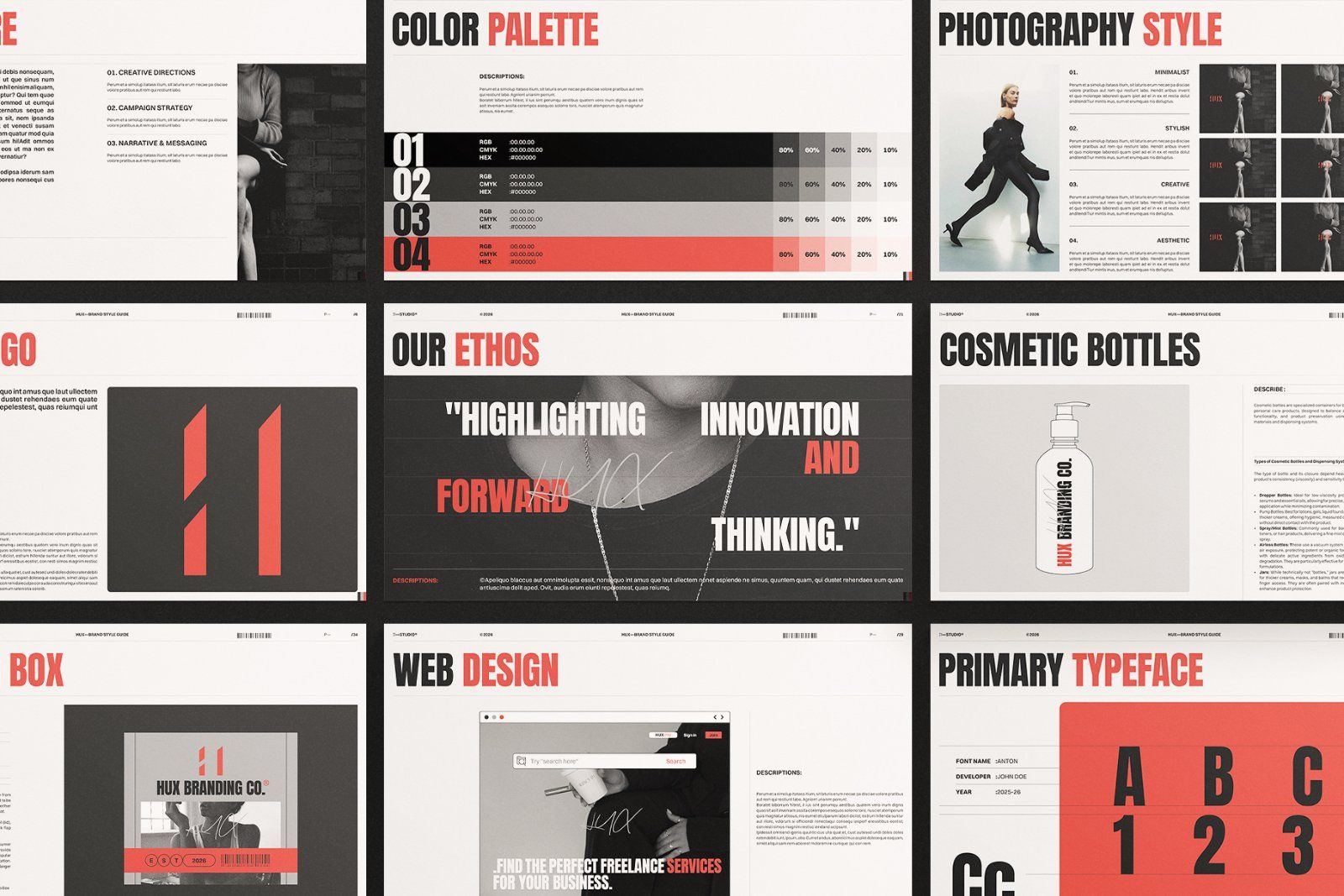 Brand Guidelines Presentation Design Template