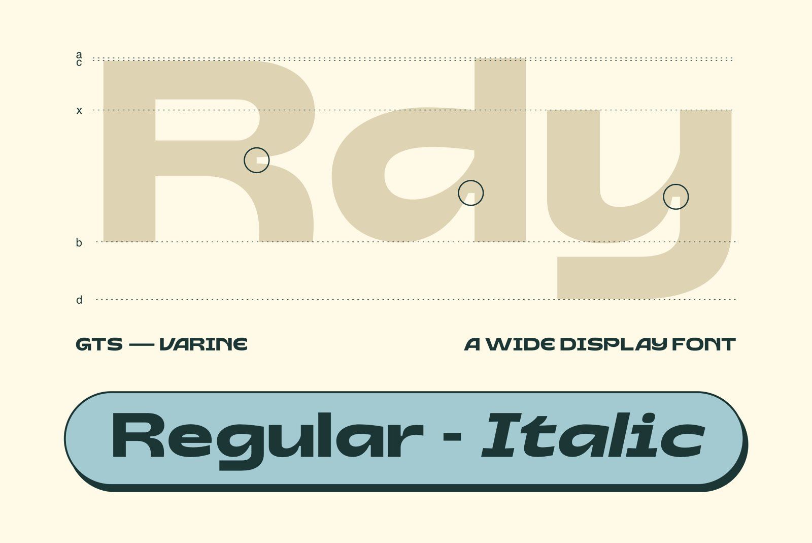 Gts Varine - Wide Display Font — image 2