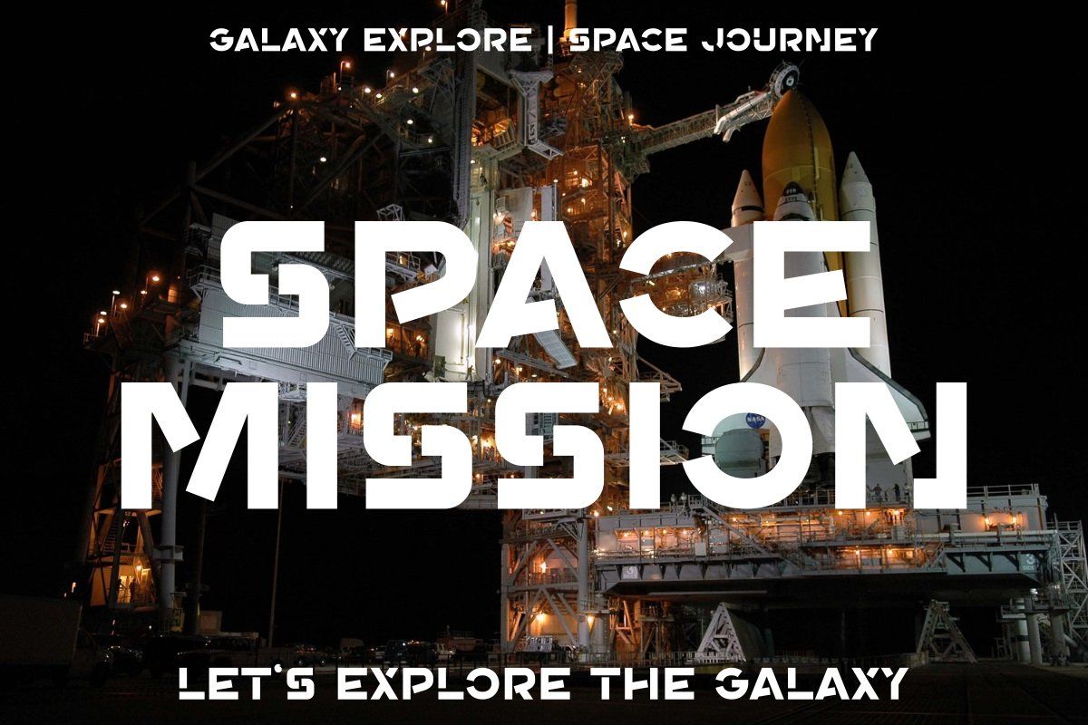Space Broke - Modern Futuristic Font — image 2
