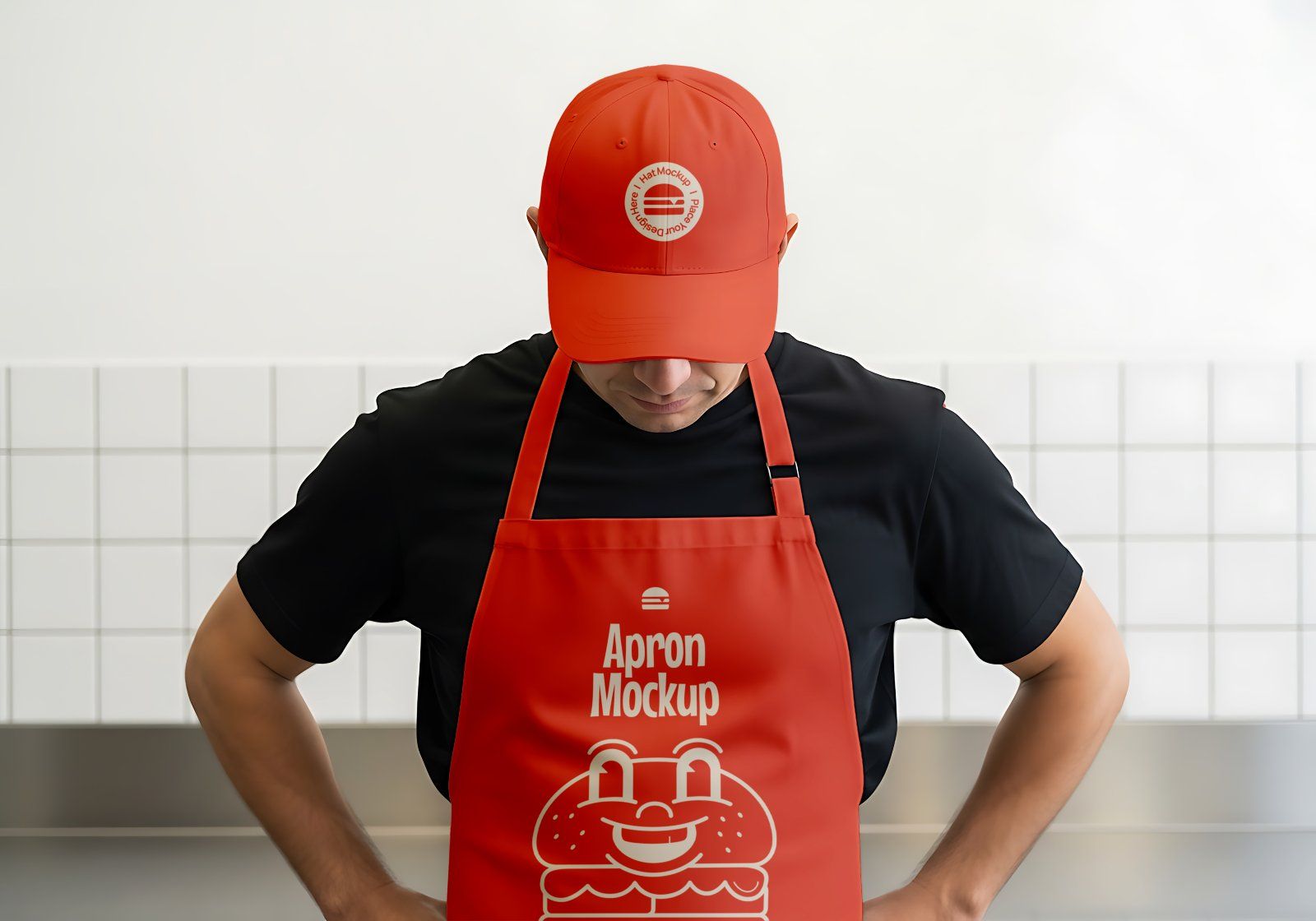 Premium Branding Big Burger Mockup