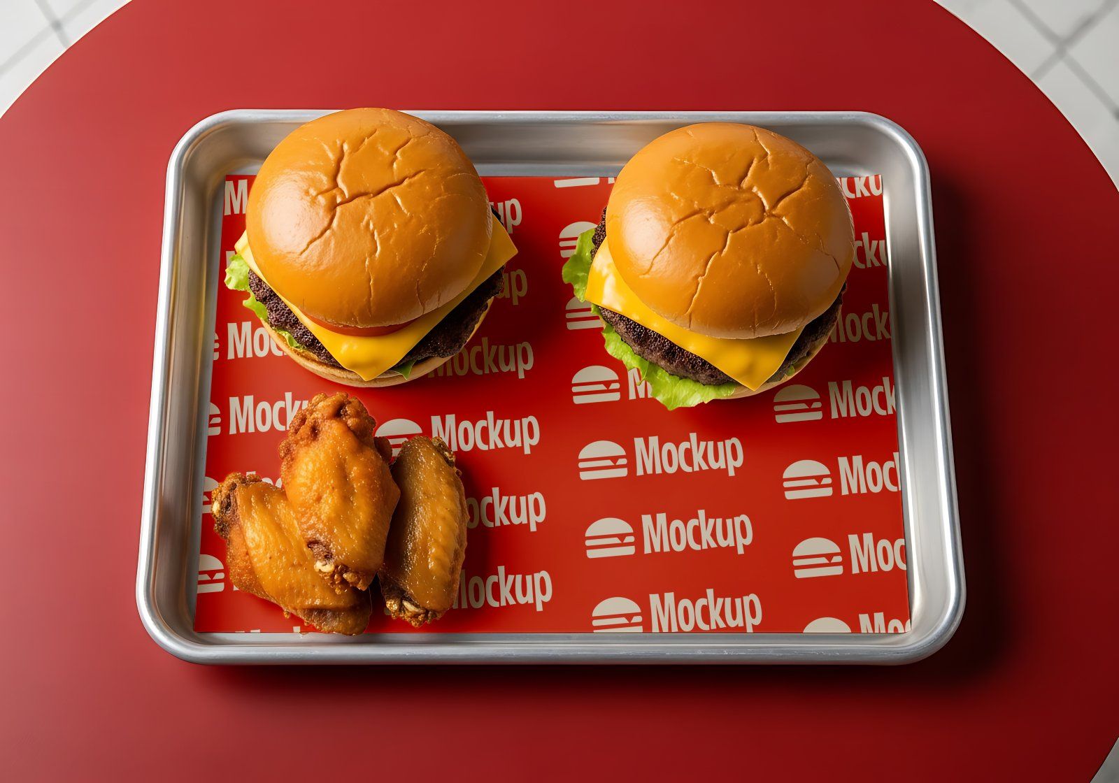 Premium Branding Big Burger Mockup
