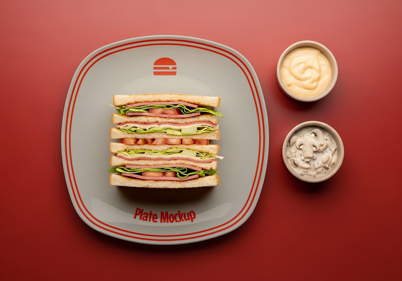 Premium Branding Big Burger Mockup