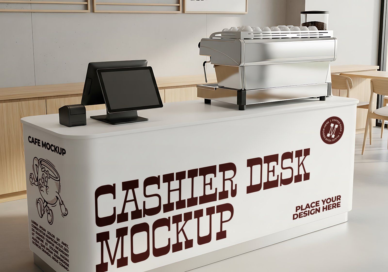 Premium Branding Bread N Coffee Mockup