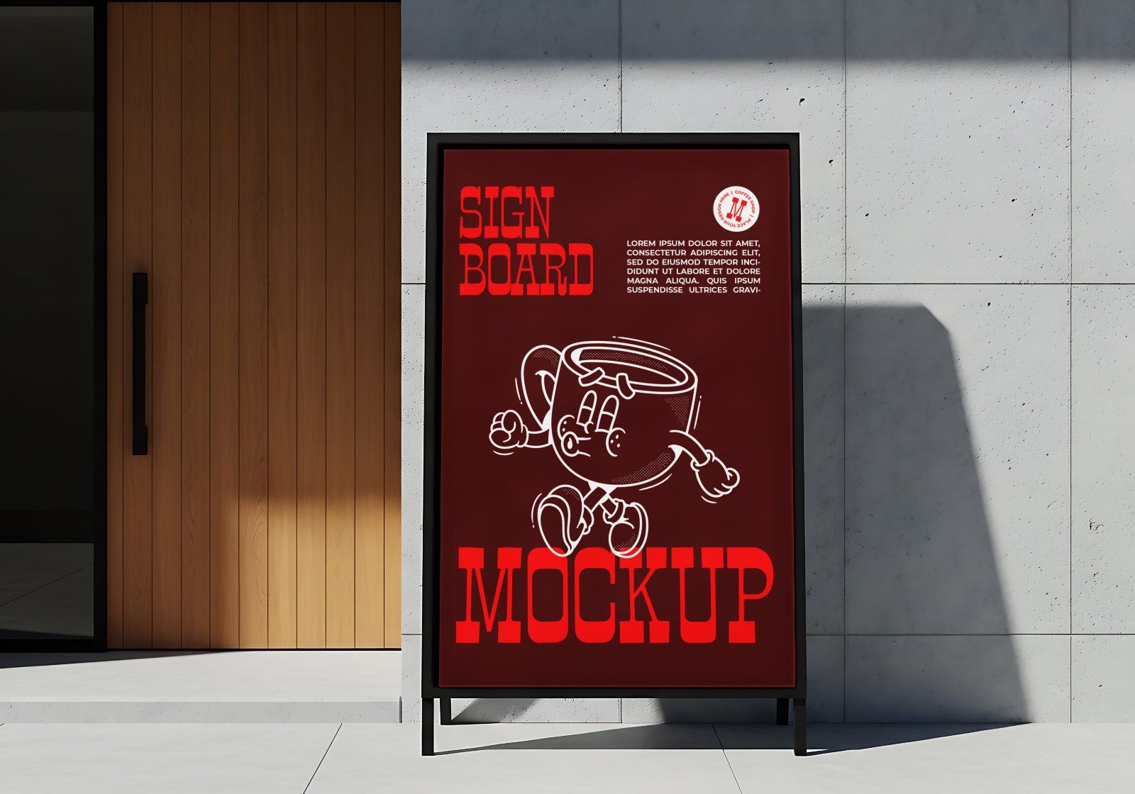 Premium Branding Bread N Coffee Mockup