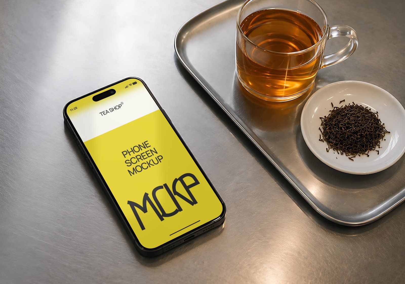 Premium Tea Shop Branding Mockup Bundle – 15 Aesthetic PSD Scenes for Tea House & Artisan Packaging