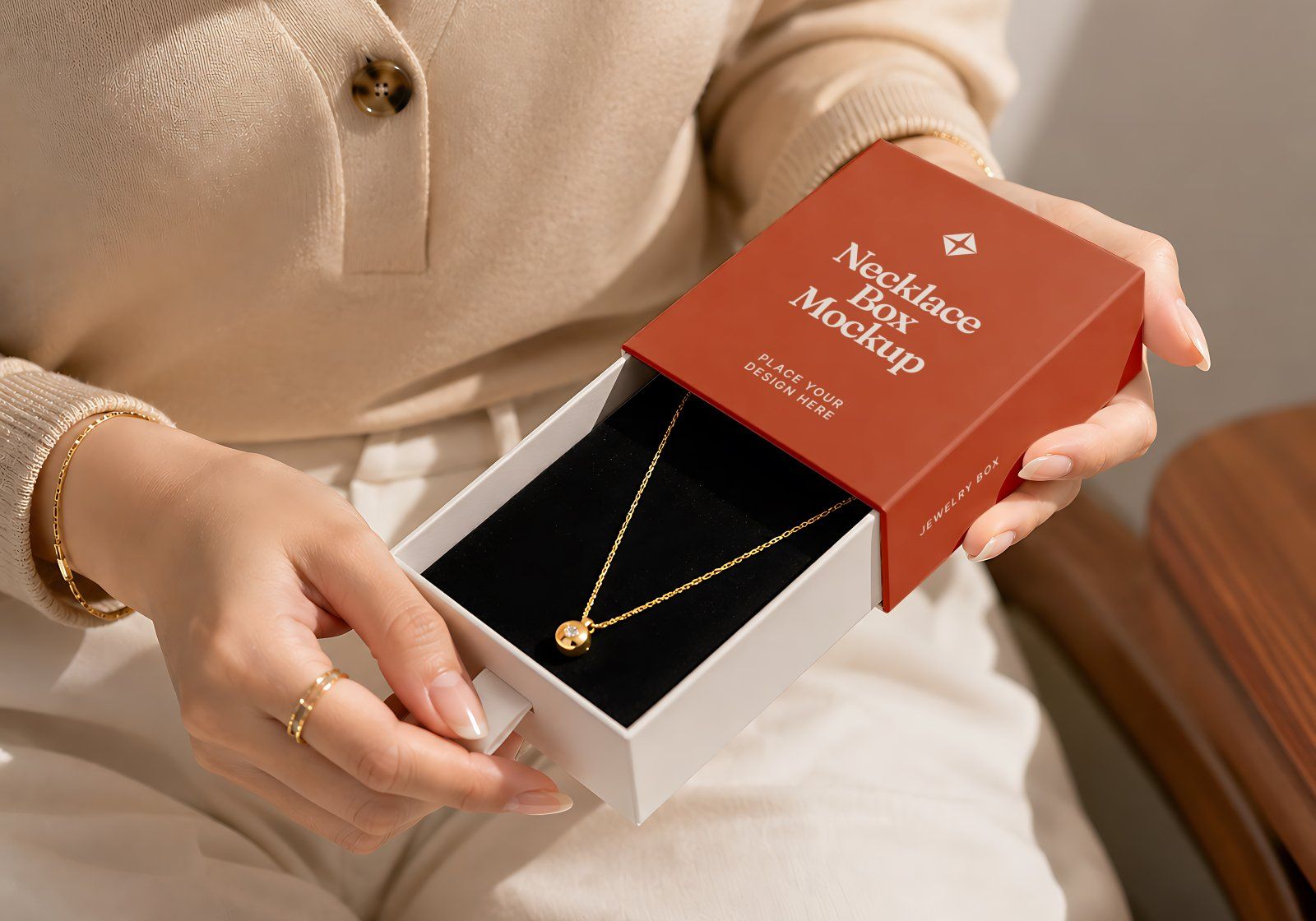 Premium Gold Shop Branding Mockup Bundle – 15 Luxury PSD Scenes for Precious Metal Retail, Jewelry B