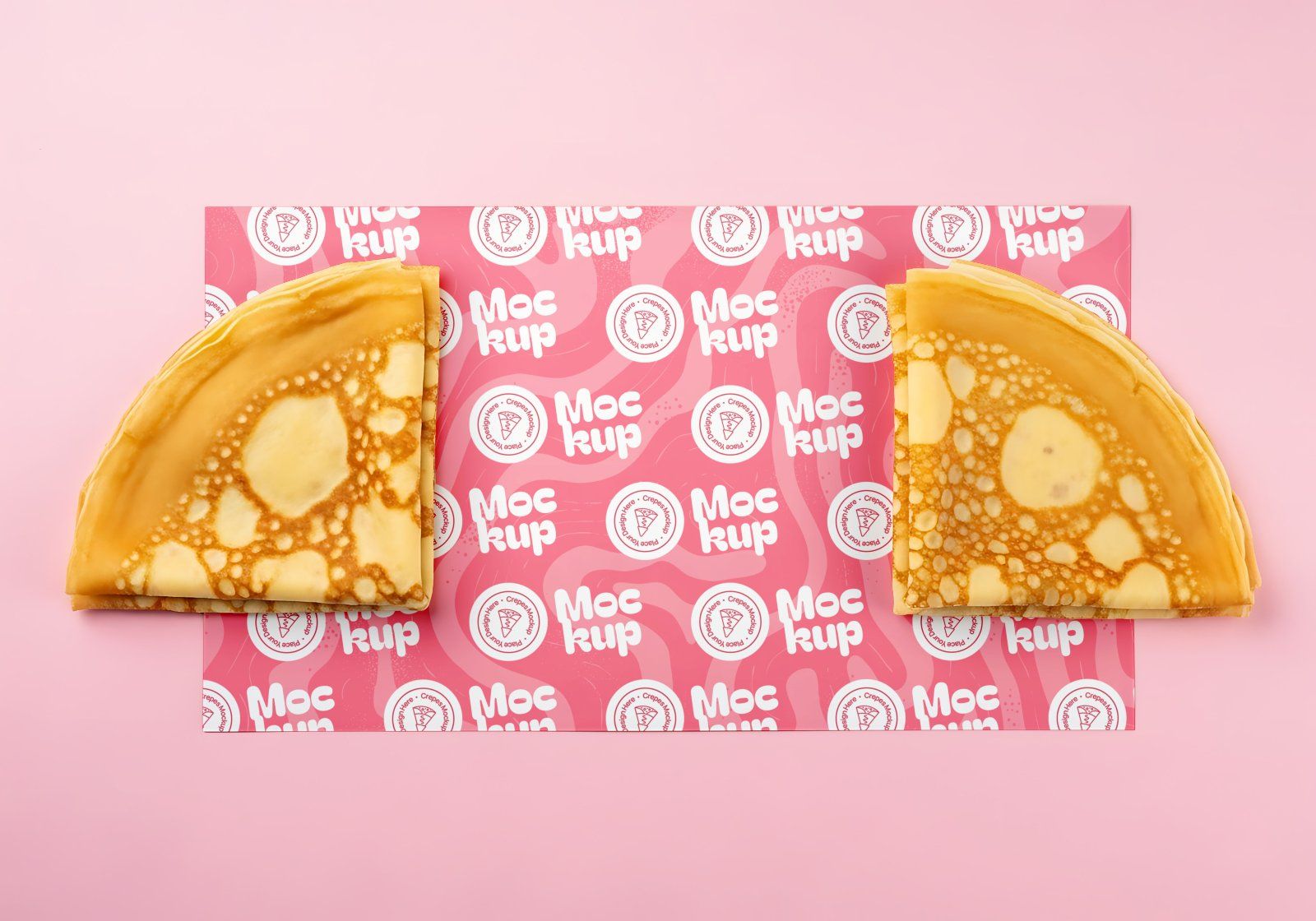 Premium Branding Crepes Mockup