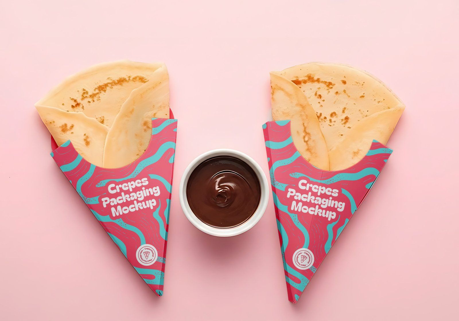 Premium Branding Crepes Mockup