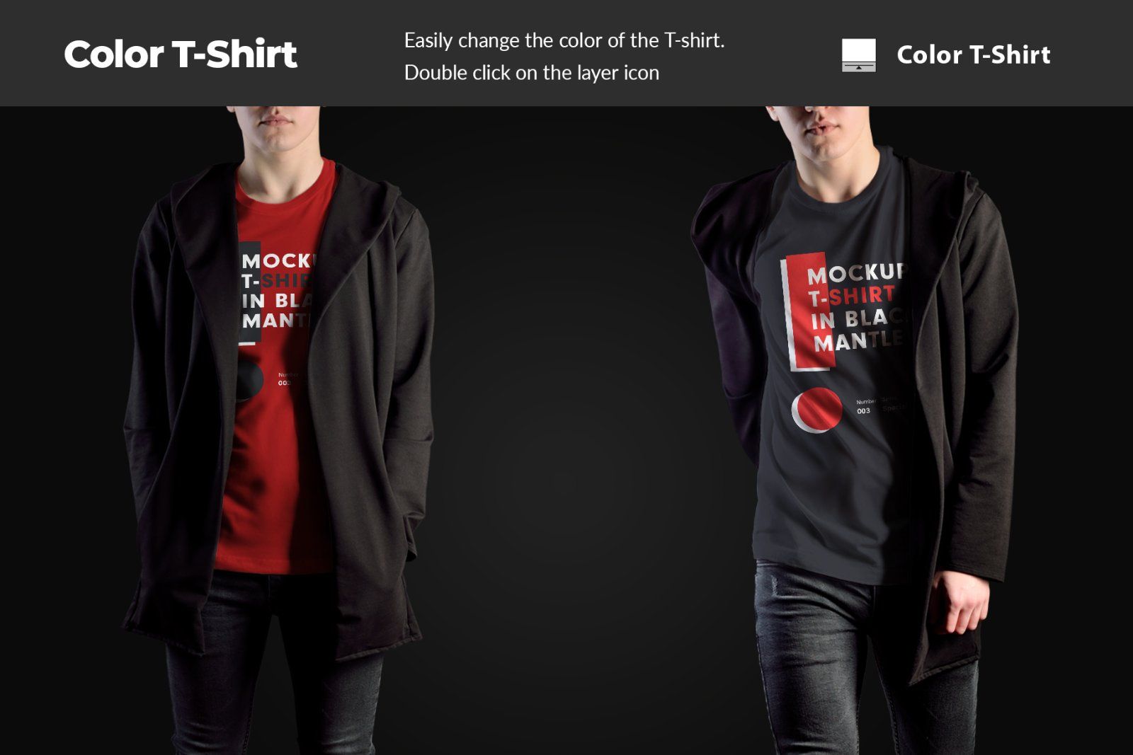 8 Mockups T-Shirts on the Man