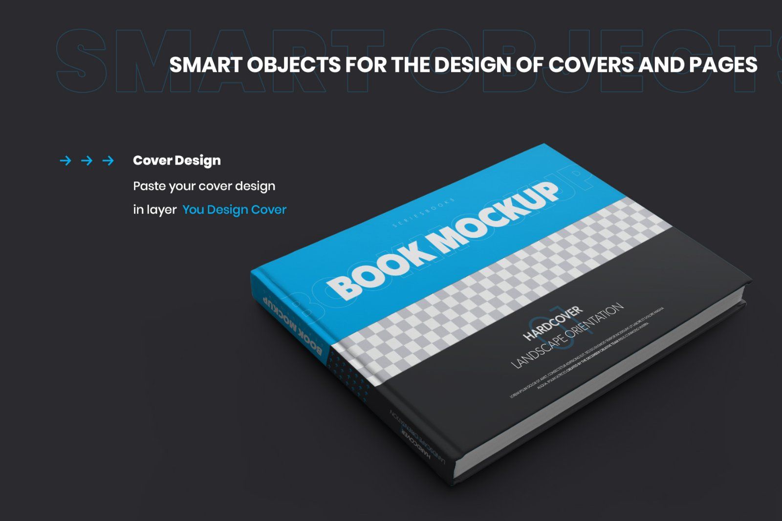 8 Book Mockups Hard Cover Landscape Oriantation