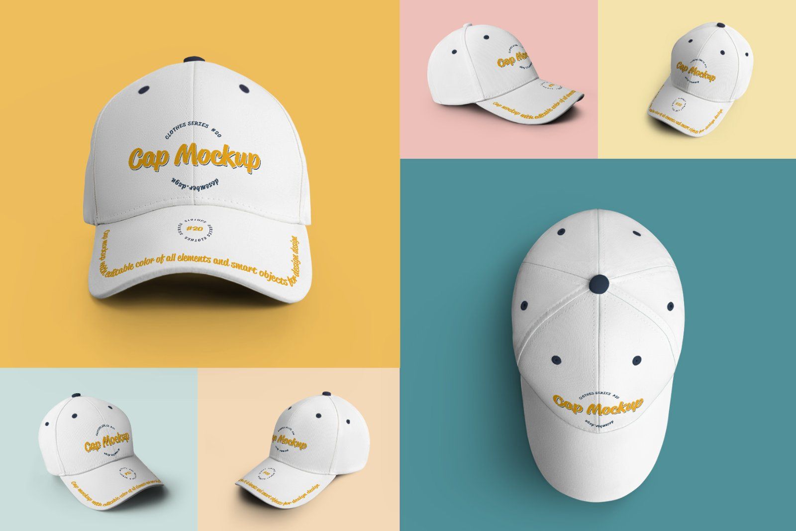 6 Cap Mockups — image 2