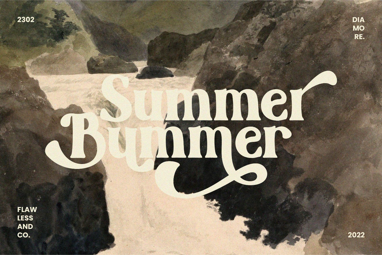 Diamore - Stylish Retro Serif Font — image 2
