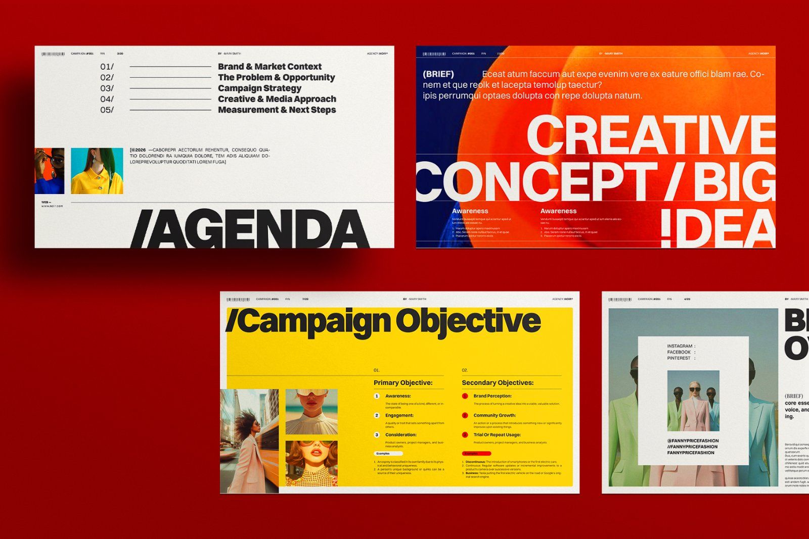 Creative Brief Campaign Presentation Template