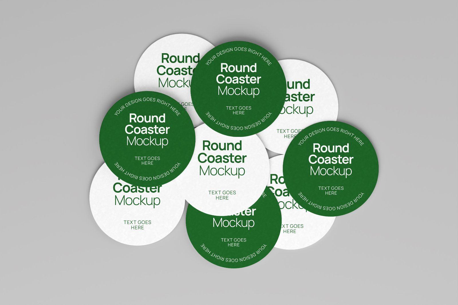 Round Coaster Mockup