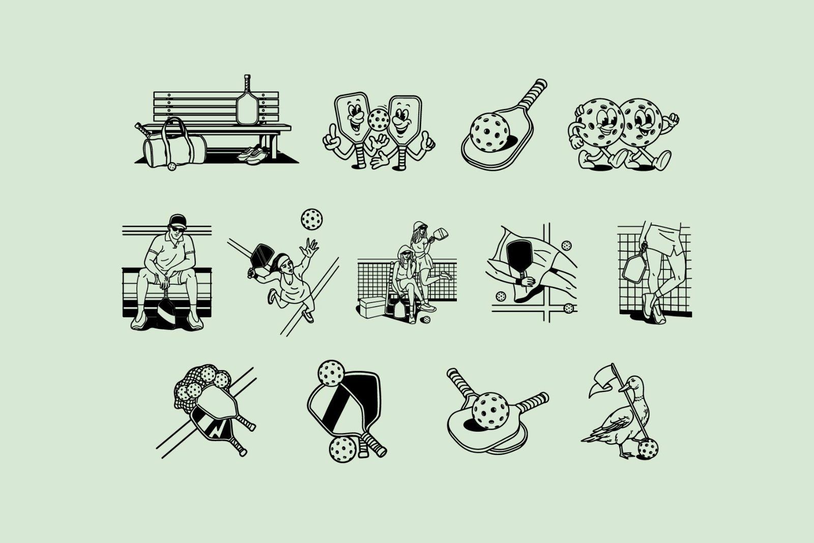 Retro Pickleball Graphic — image 3