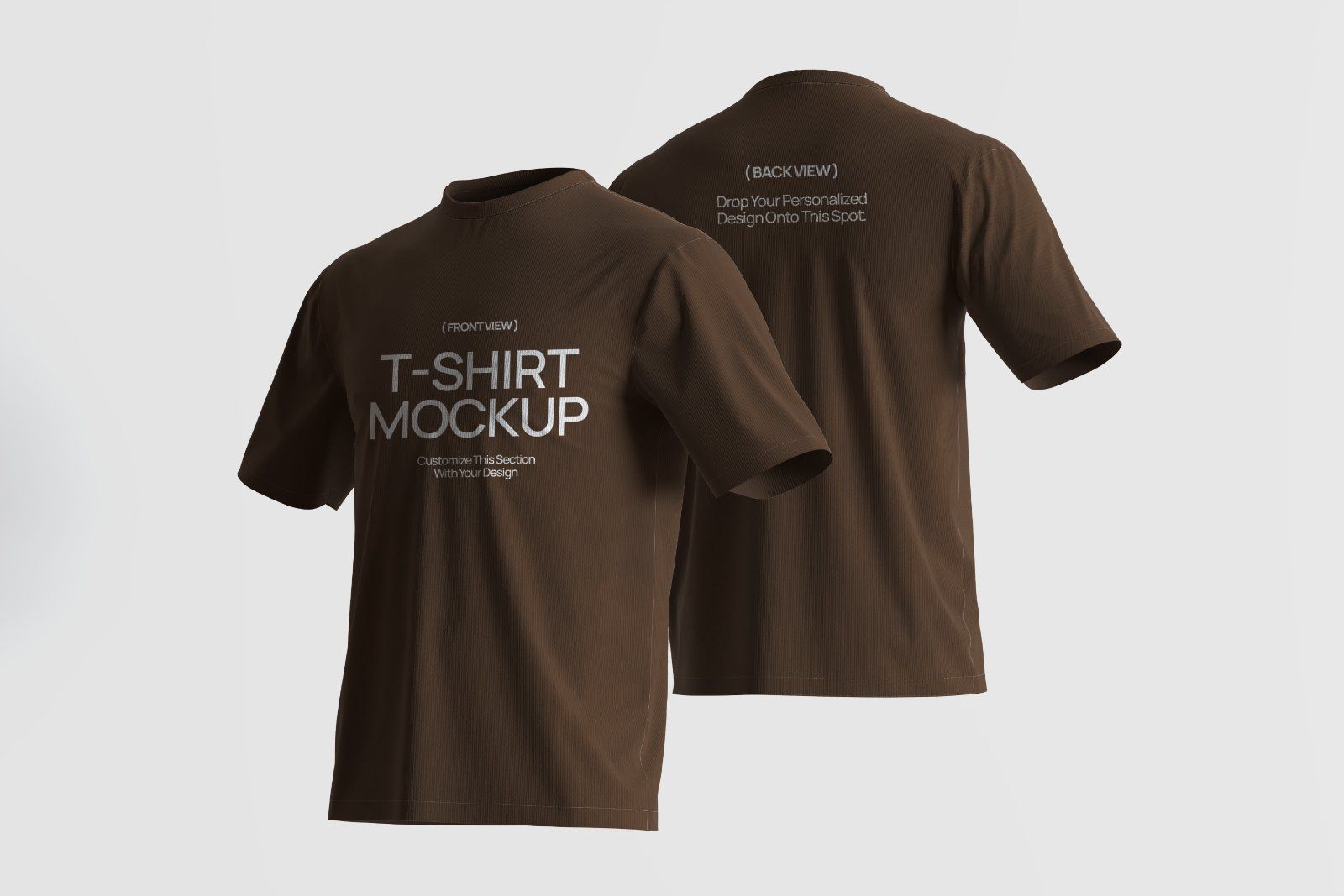 T-Shirt (Front & Back) Mockup