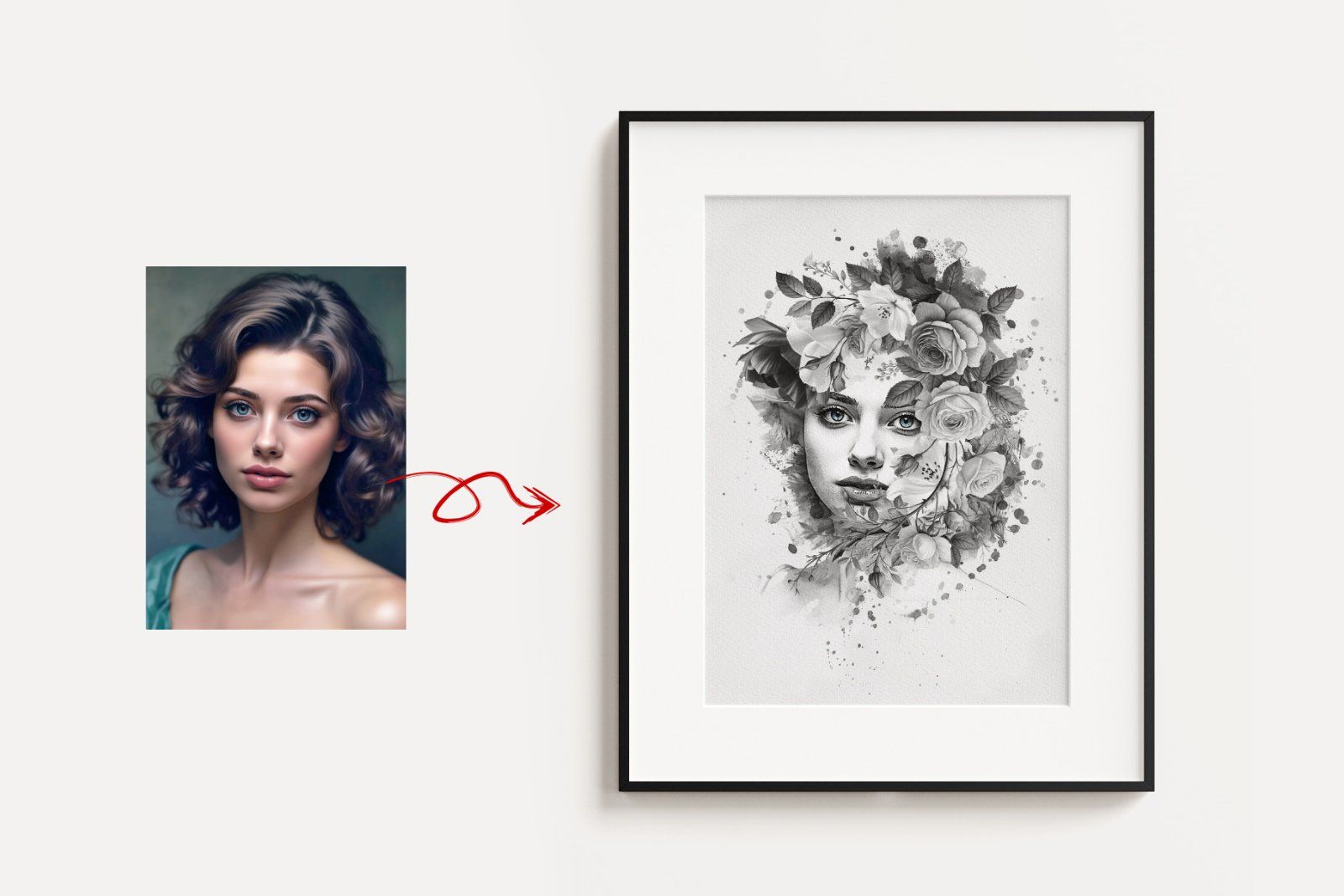 Flower Decoration Photo Template