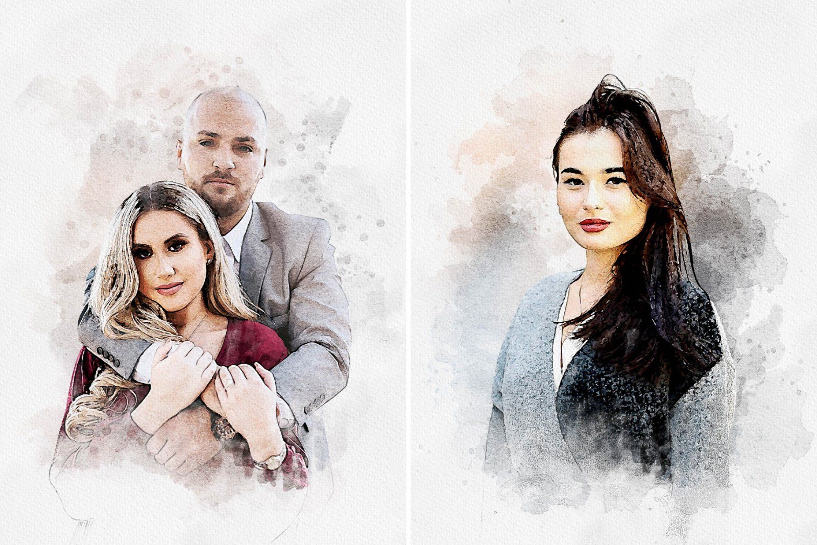 Painting Watercolor Splash Art