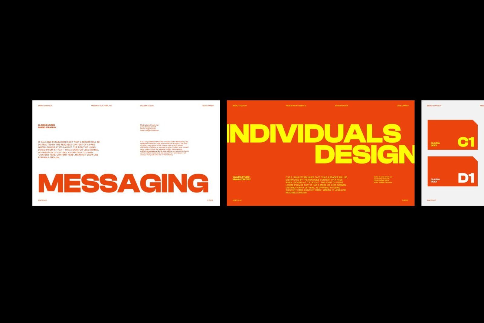 Claudia - Brand Identity Google Slides