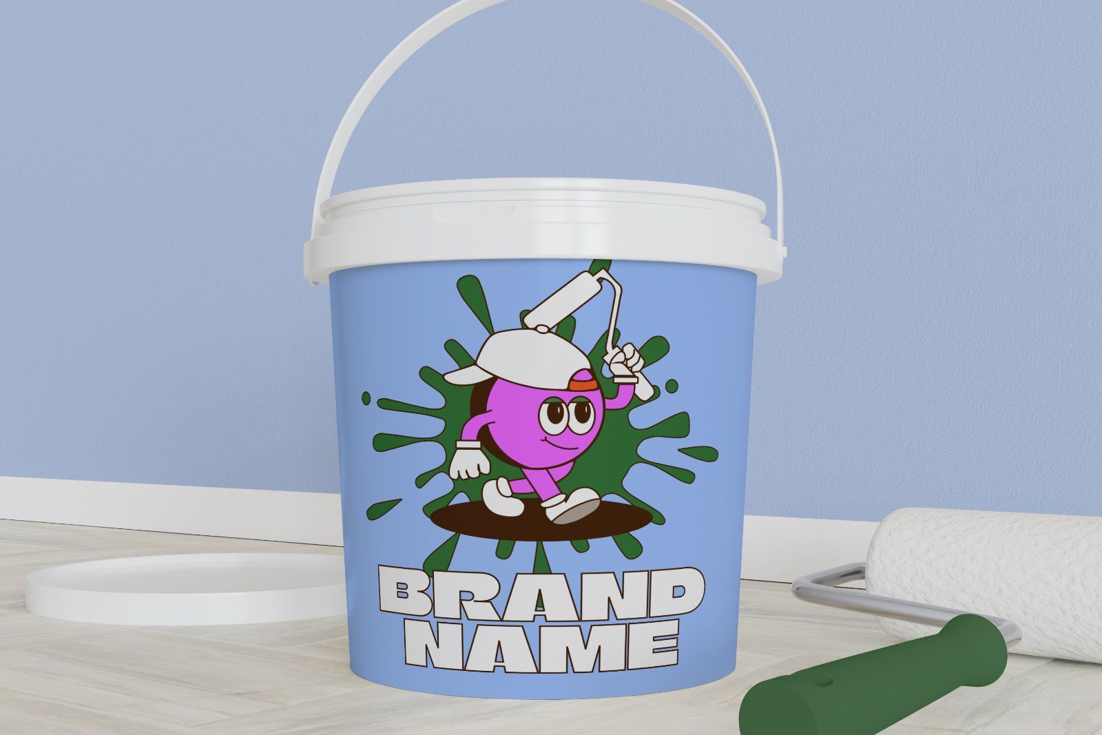 Plastic Bucket Mockup