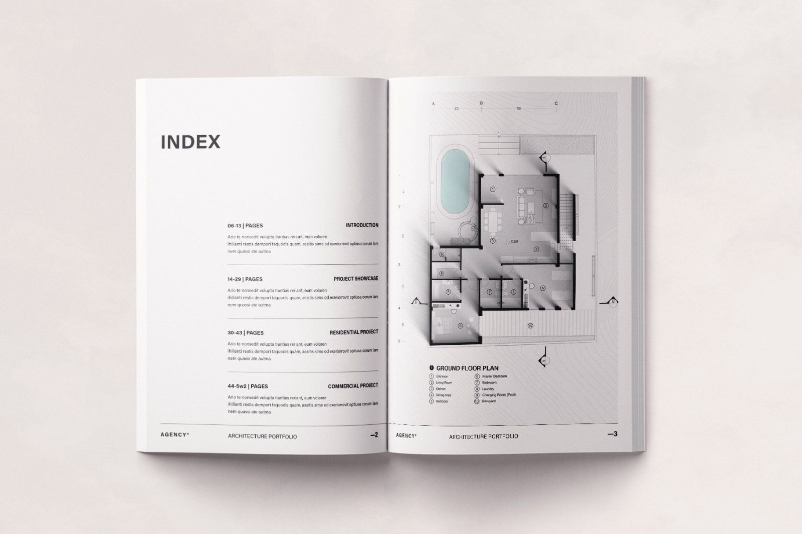 Architecture Sketch Design Portfolio Template