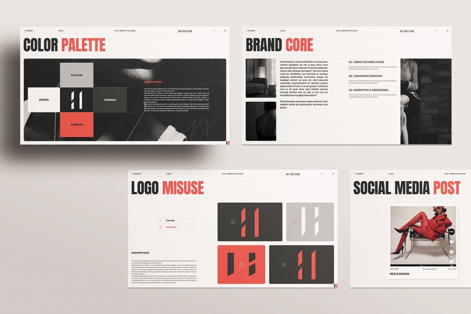 Brand Guidelines Presentation Design Template