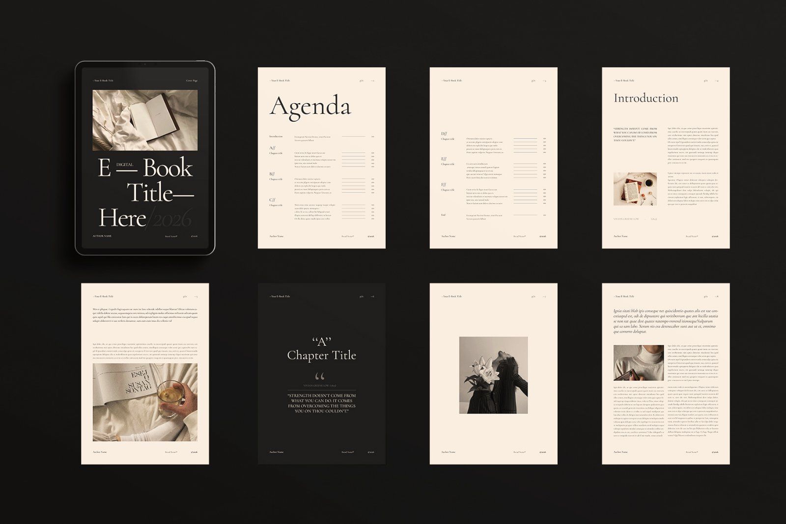 Digital E-Book Design Template