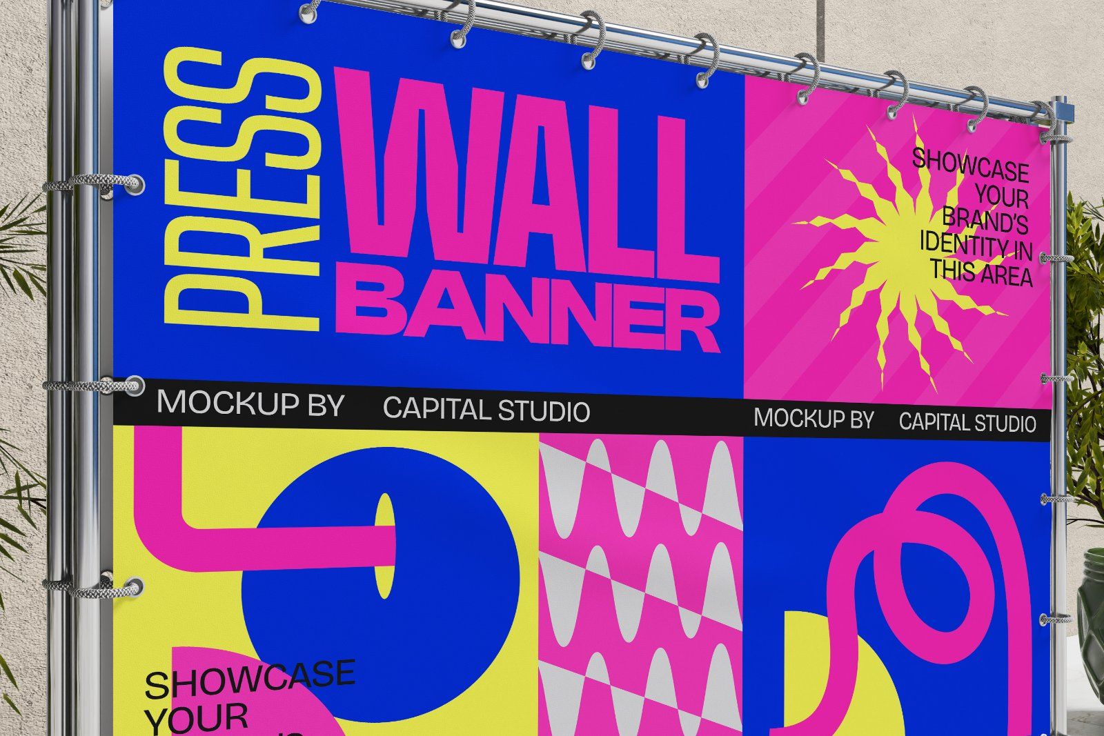 Press Wall Banner Mockup