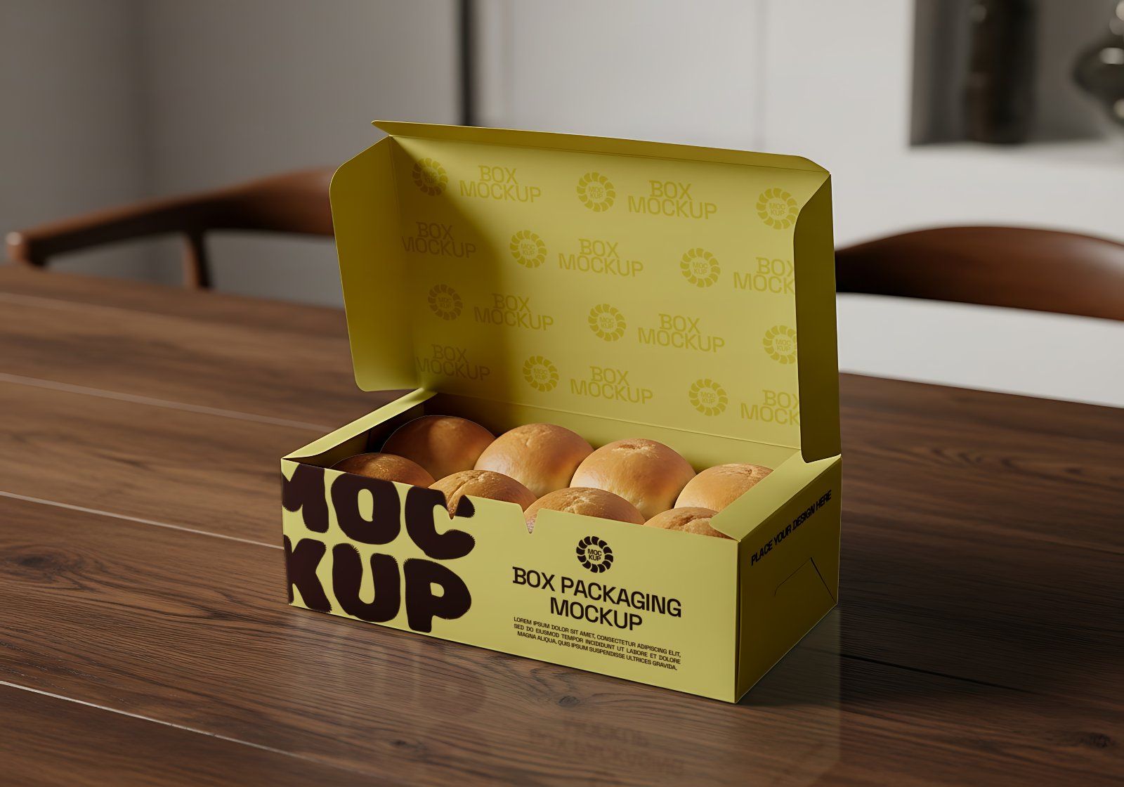 Premium Branding Brown Bakery Store Mockup