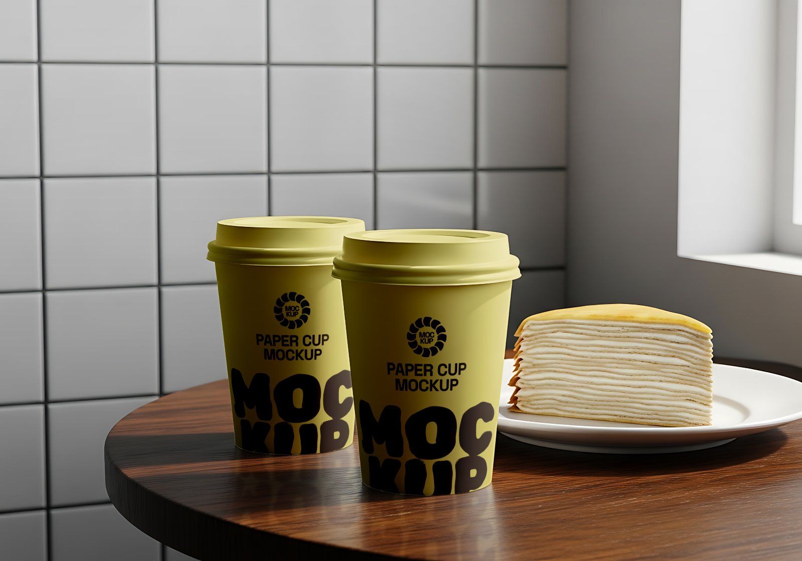 Premium Branding Brown Bakery Store Mockup